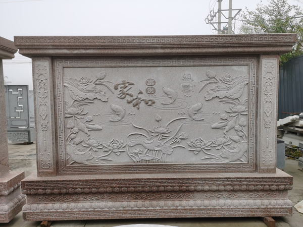 石雕山水壁畫